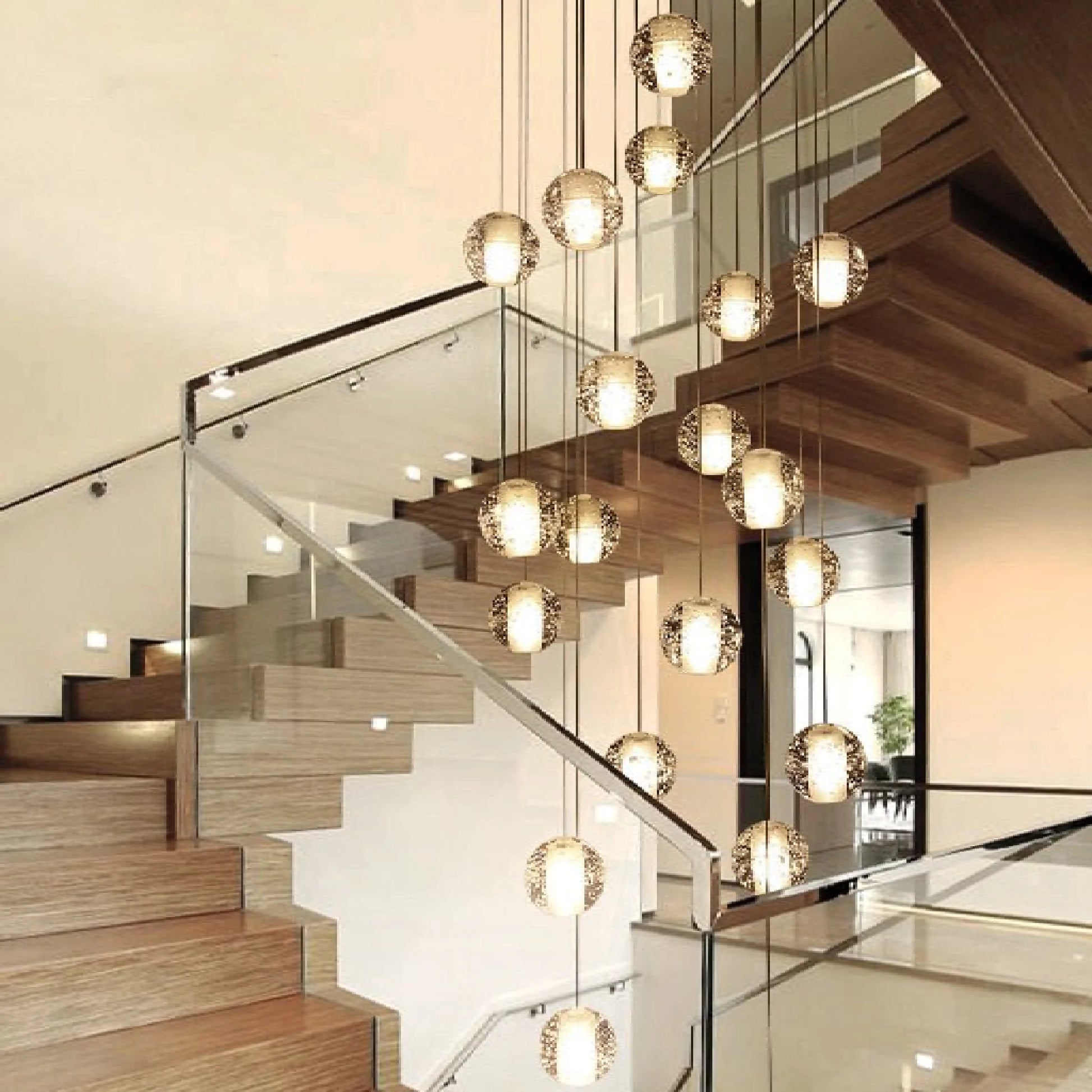 Vervain Crystal Hanging Light Fixture - Chandeliers | Lucera Lighting
