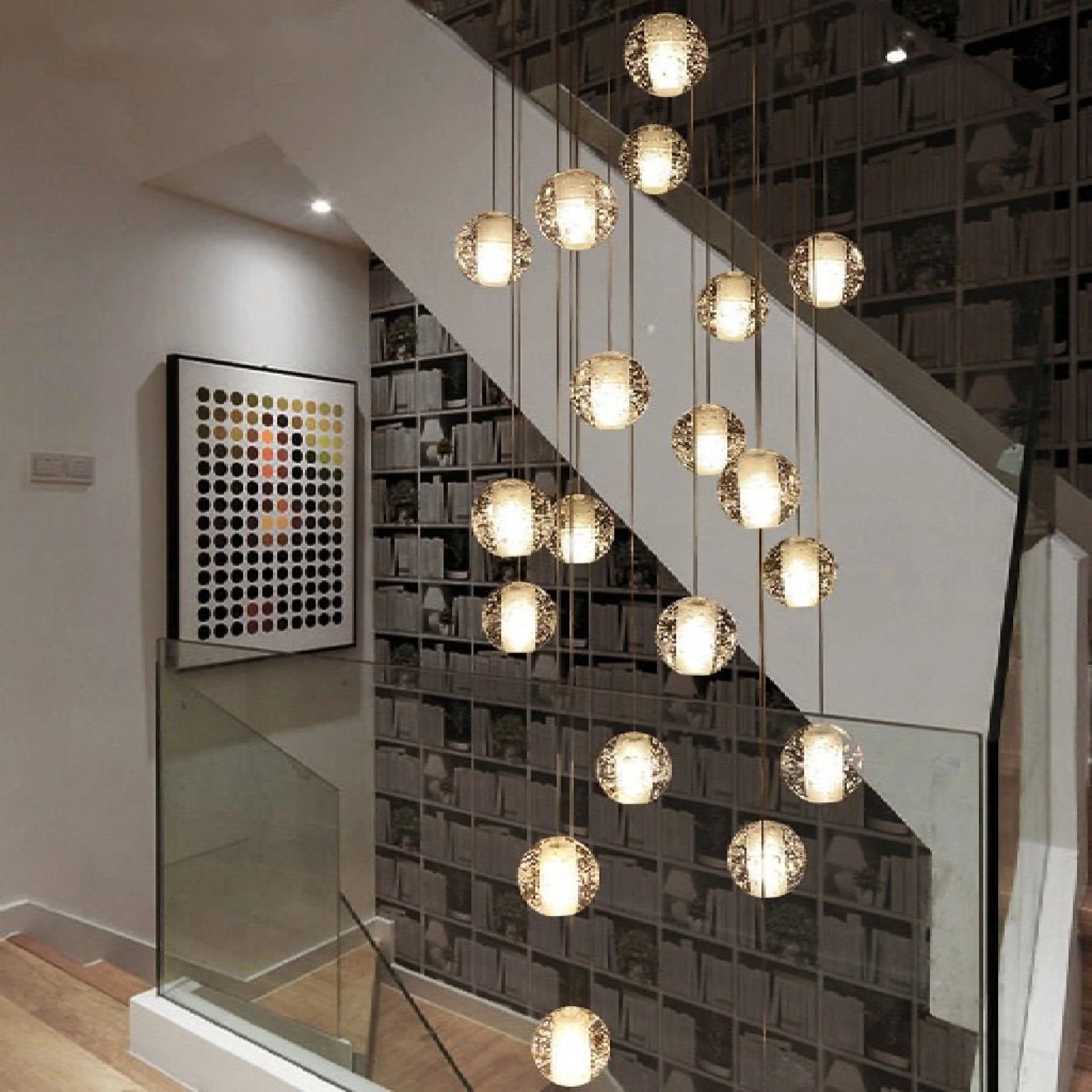 Vervain Crystal Hanging Light Fixture - Chandeliers | Lucera Lighting