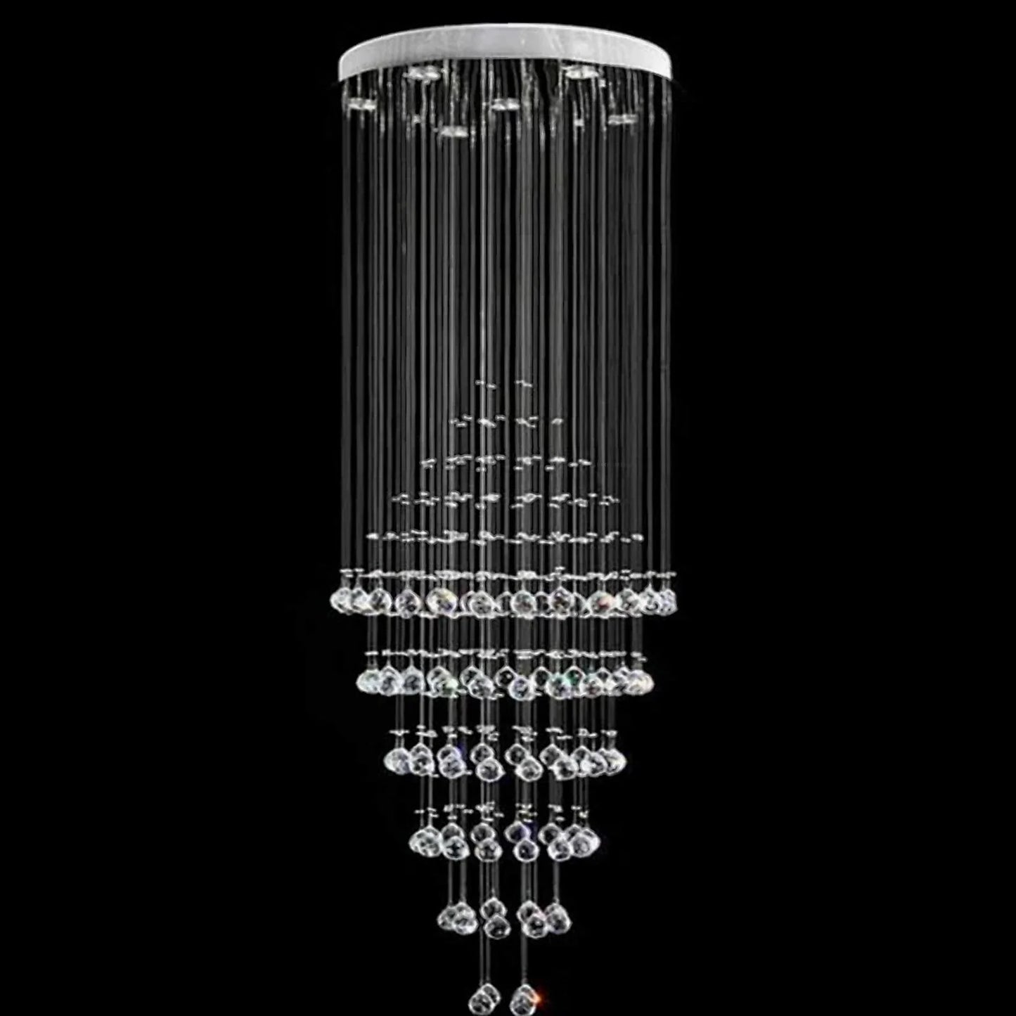 Dune Modern K9 Crystal LED Ceiling Light - Chandeliers | Lucera Lighting