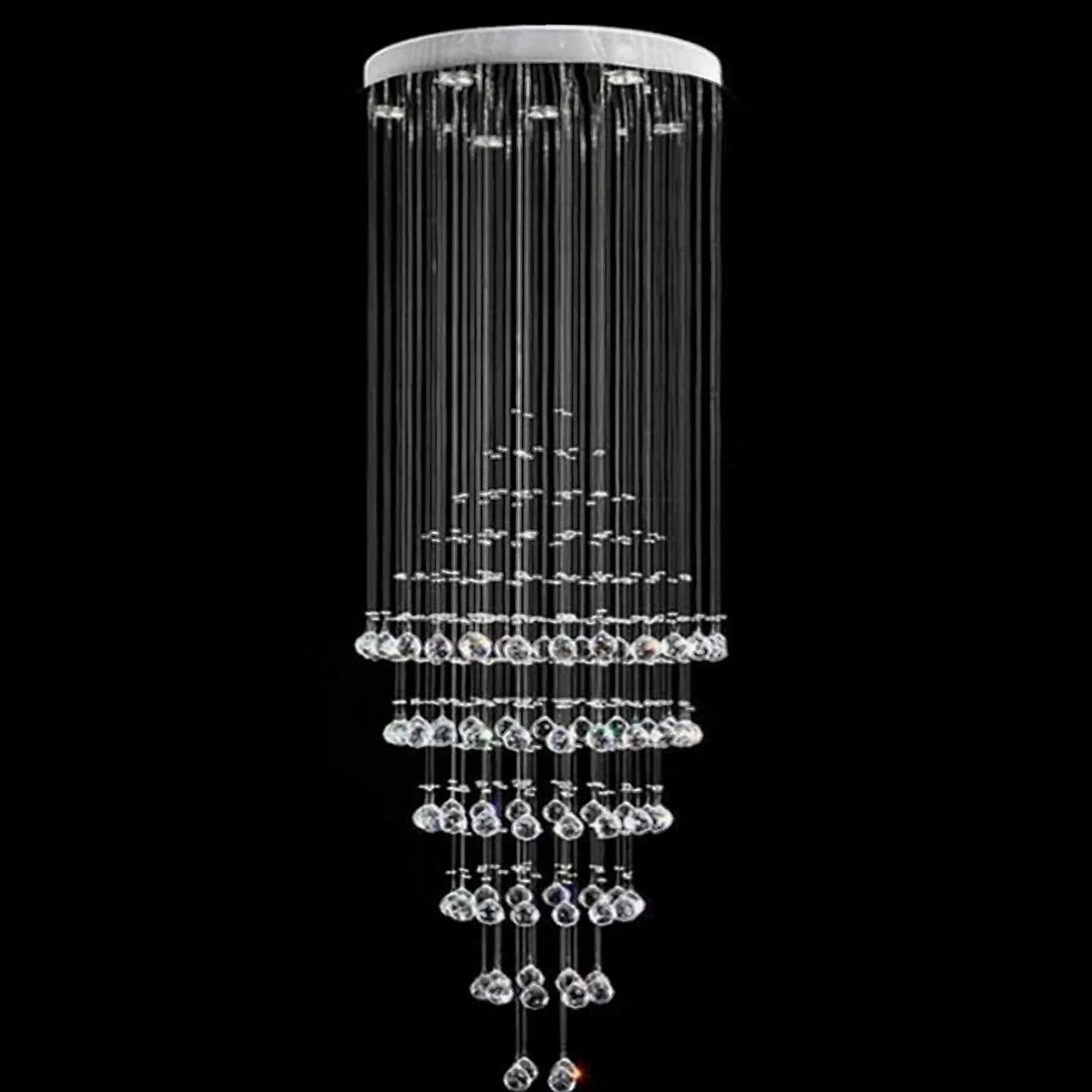 Dune Modern K9 Crystal LED Ceiling Light - Chandeliers | Lucera Lighting