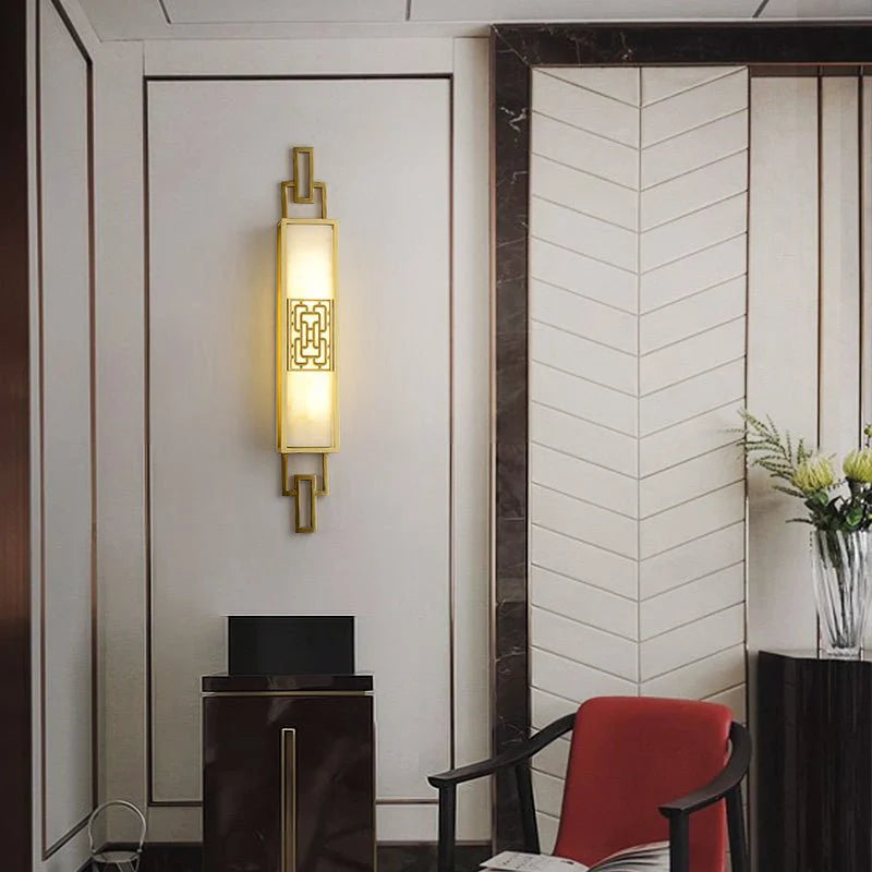 Cadence Luxury Copper Wall Lamp Chinese Style - Wall Lights & Sconces | Lucera Lighting