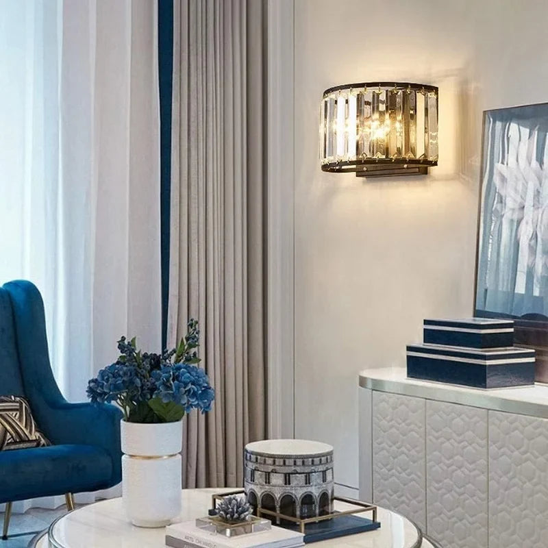 Fermata Luxury American Style Crystal Wall Lamp - Wall Lights & Sconces | Lucera Lighting