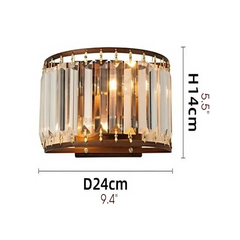 Fermata Luxury American Style Crystal Wall Lamp - Wall Lights & Sconces | Lucera Lighting