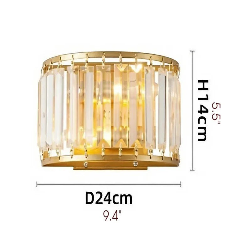 Fermata Luxury American Style Crystal Wall Lamp - Wall Lights & Sconces | Lucera Lighting