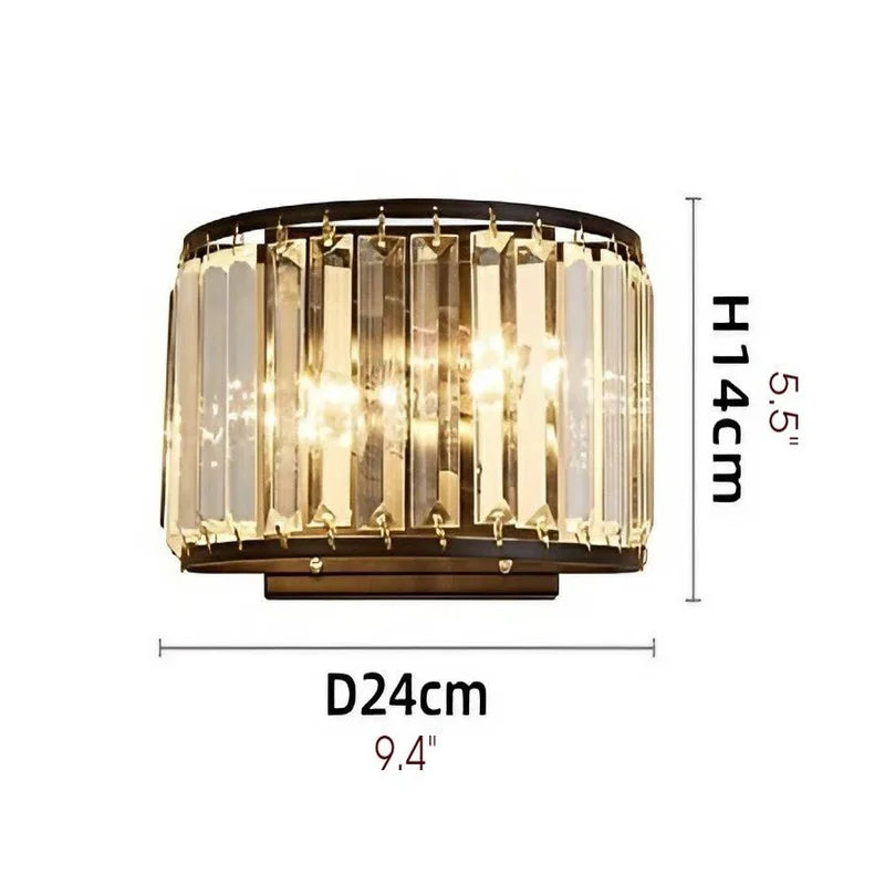 Fermata Luxury American Style Crystal Wall Lamp - Wall Lights & Sconces | Lucera Lighting