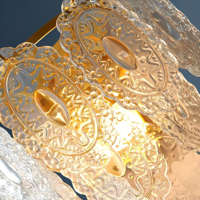 Glial Luxury French Style Glass Wall Lamp - Wall Lights & Sconces | Lucera Lighting