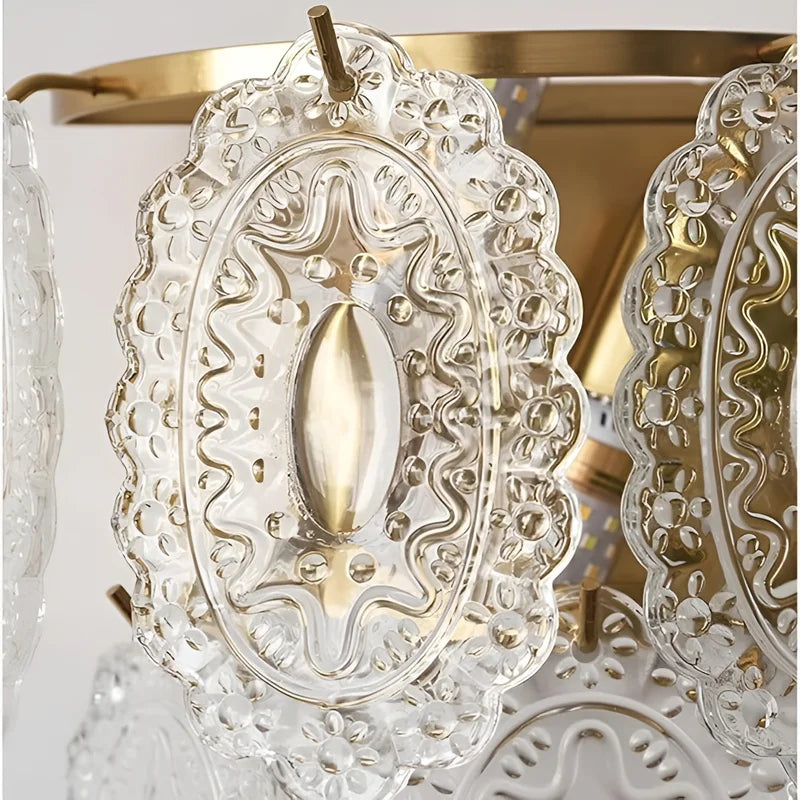 Glial Luxury French Style Glass Wall Lamp - Wall Lights & Sconces | Lucera Lighting