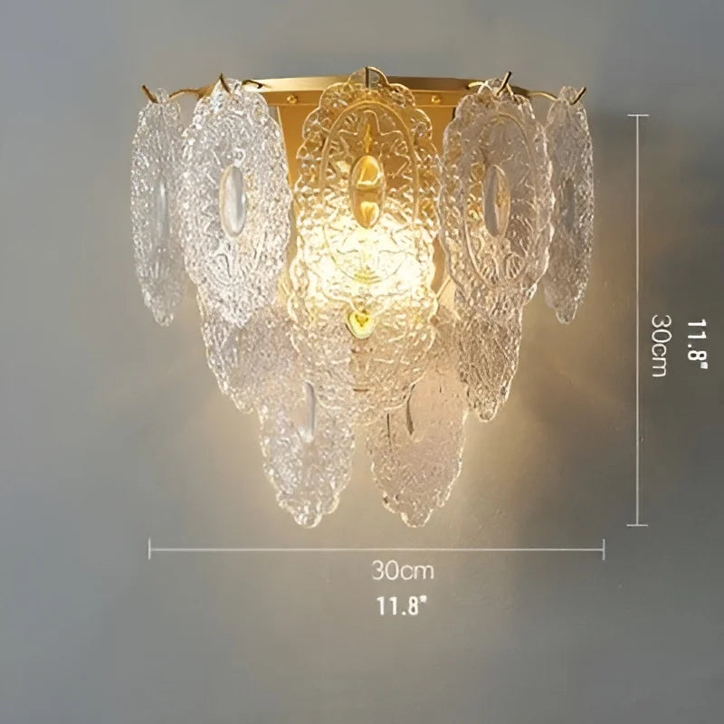 Glial Luxury French Style Glass Wall Lamp - Wall Lights & Sconces | Lucera Lighting