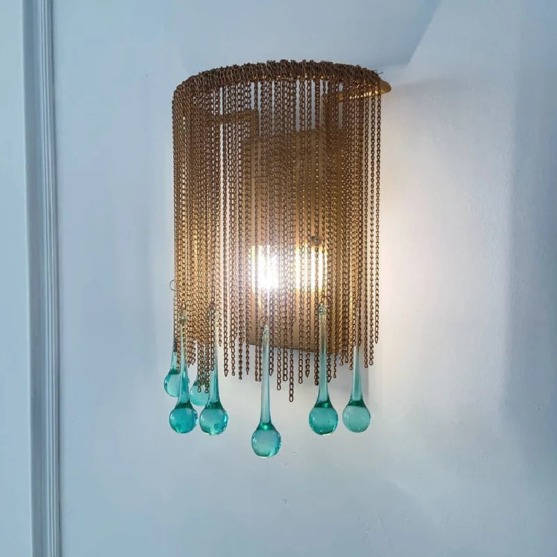 Mesure American Retro Wall Lamp - Crystal & Glass Sconce - Wall Lights & Sconces | Lucera Lighting