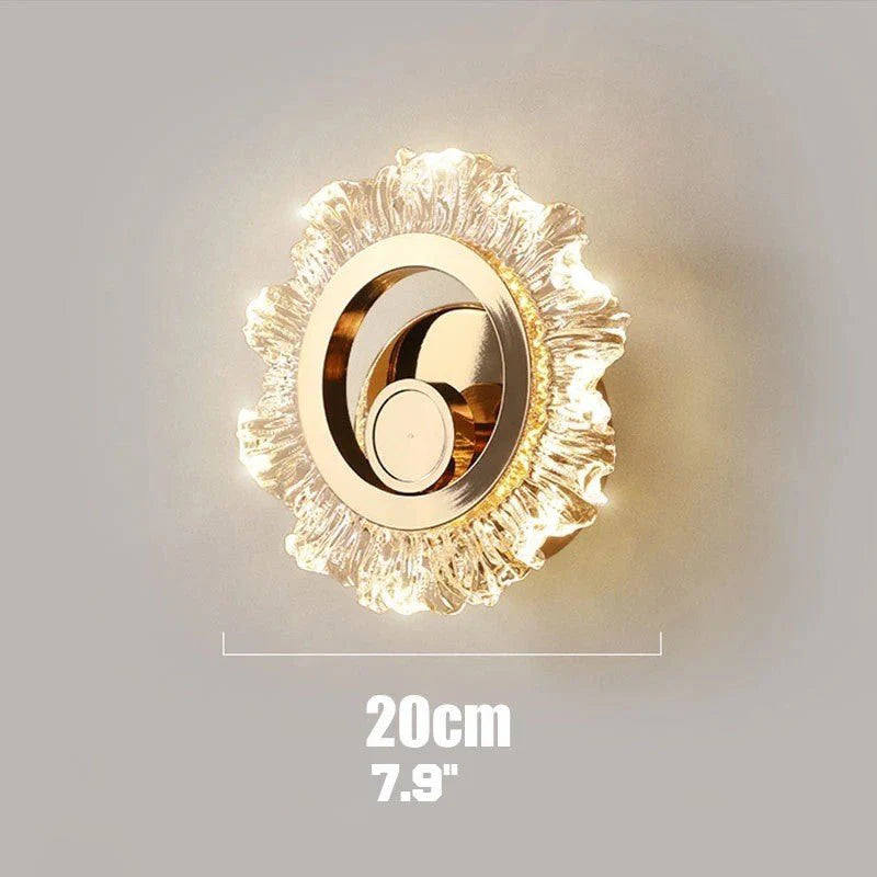 Distal Sunburst Wall Sconce - Acrylic & Iron - Wall Lights & Sconces | Lucera Lighting