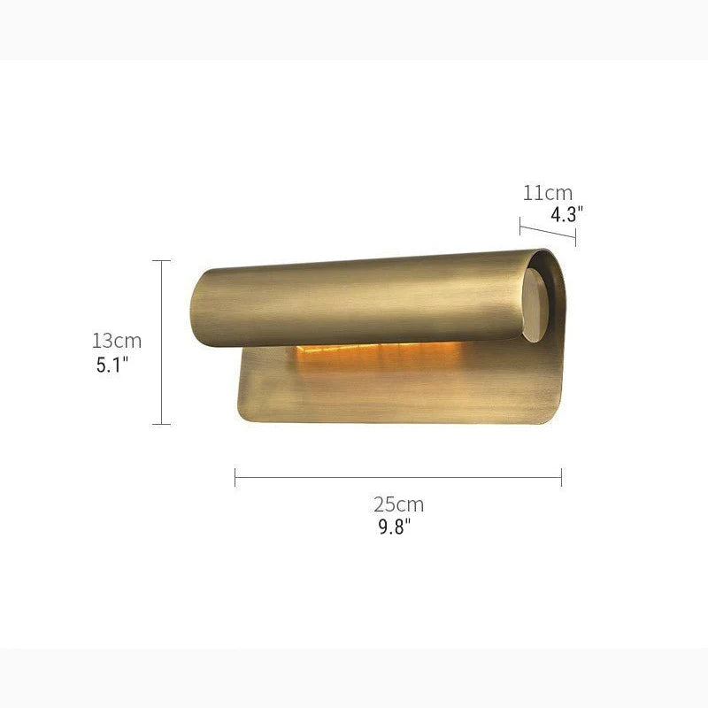 Tresse Luxury Wall Lamp Scroll Shape Brass - Wall Lights & Sconces | Lucera Lighting