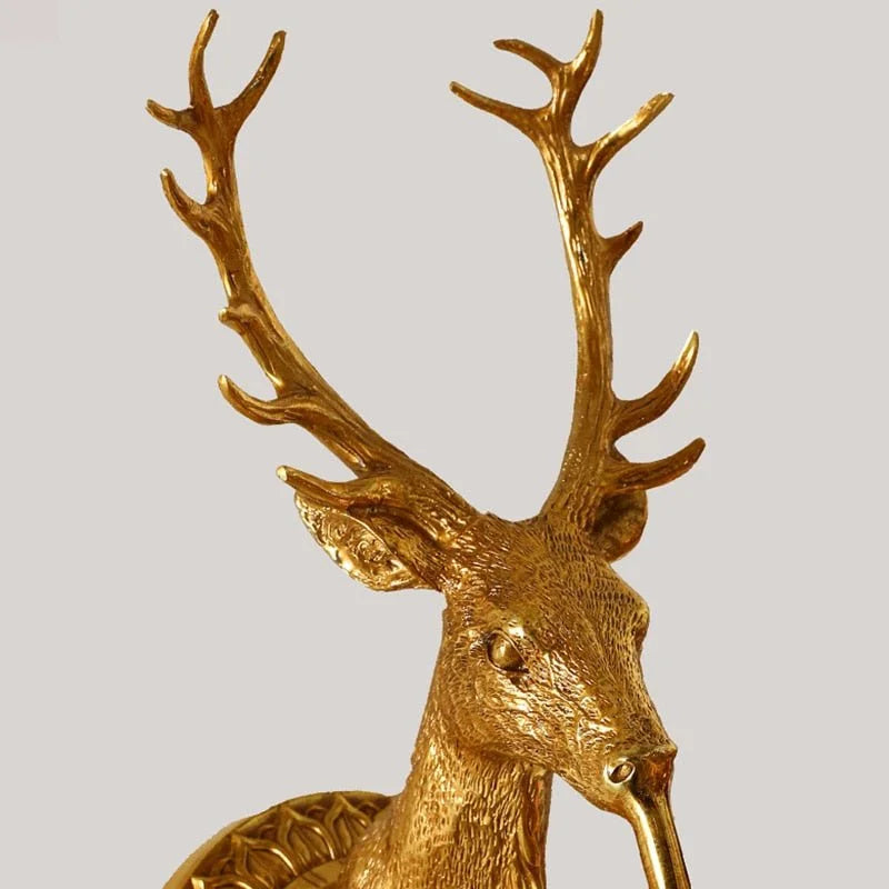 Capri Crystal Deer Head Wall Lamp - Wall Lights & Sconces | Lucera Lighting