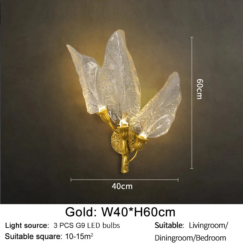 Perdendosi Leaf Shaped LED Wall Lamp - Wall Lights & Sconces | Lucera Lighting