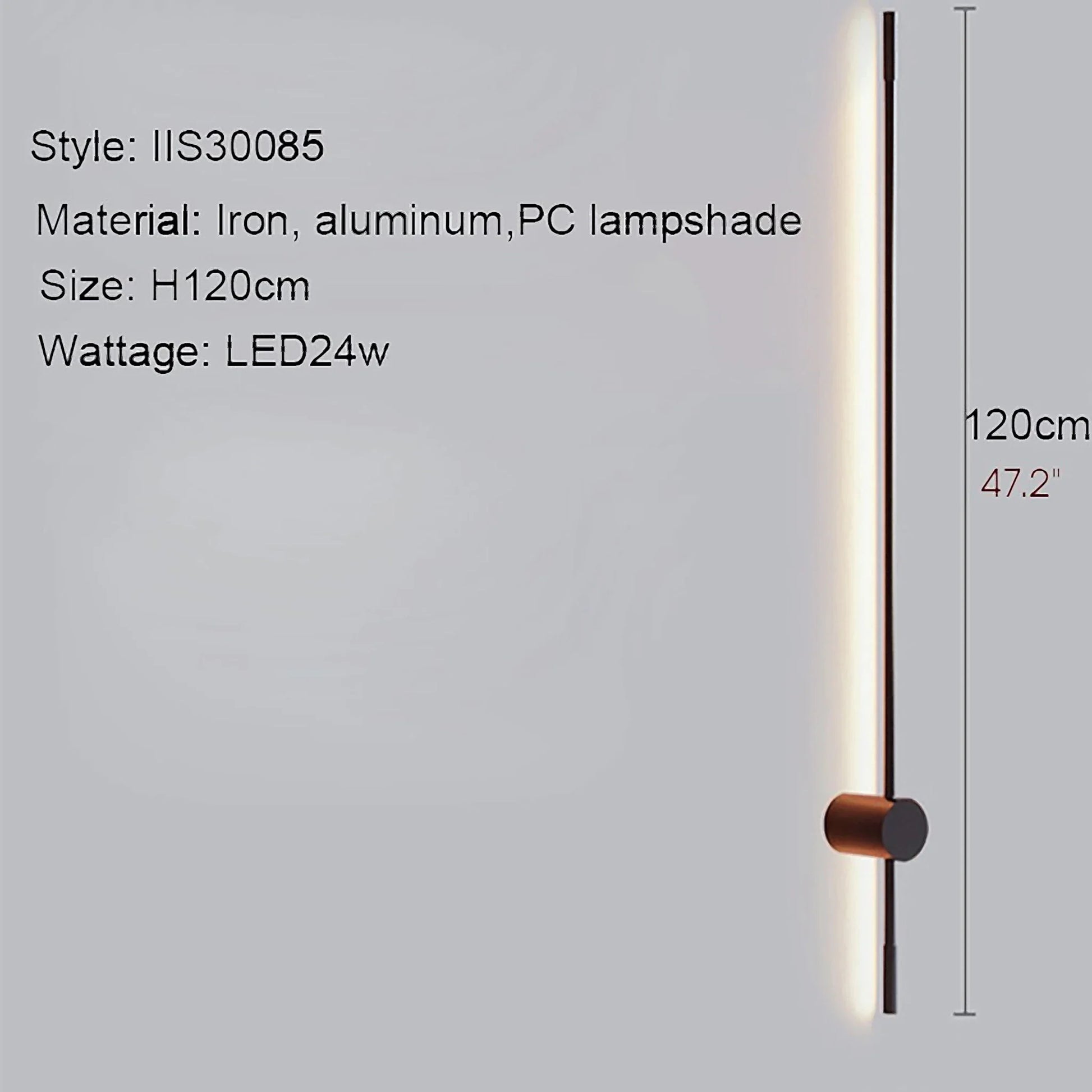 Rinforzando Minimalist Modern Long LED Wall Lamp - Wall Lights & Sconces | Lucera Lighting