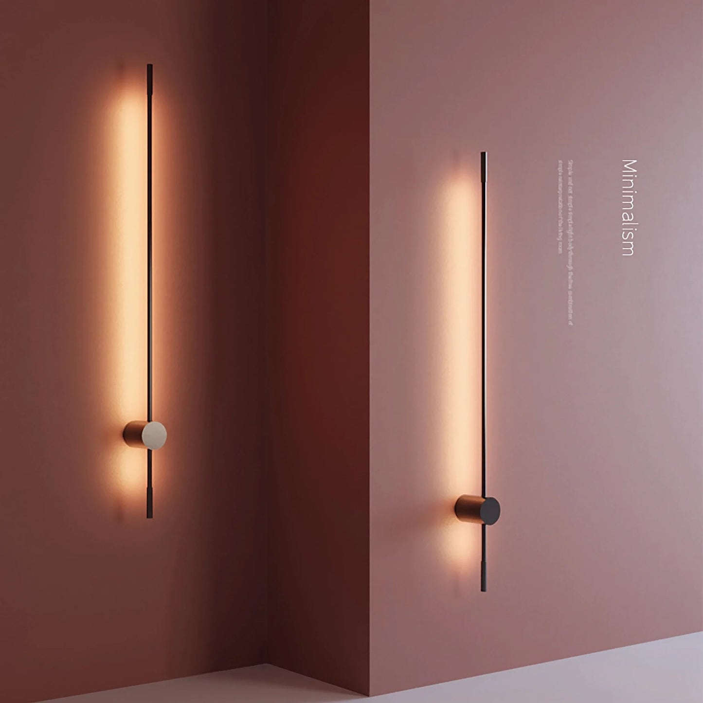 Rinforzando Minimalist Modern Long LED Wall Lamp - Wall Lights & Sconces | Lucera Lighting