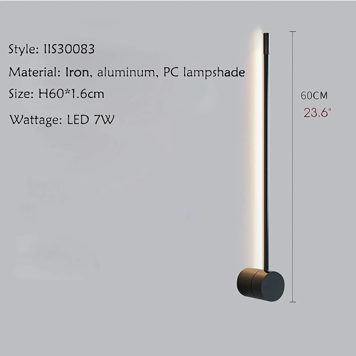 Rinforzando Minimalist Modern Long LED Wall Lamp - Wall Lights & Sconces | Lucera Lighting