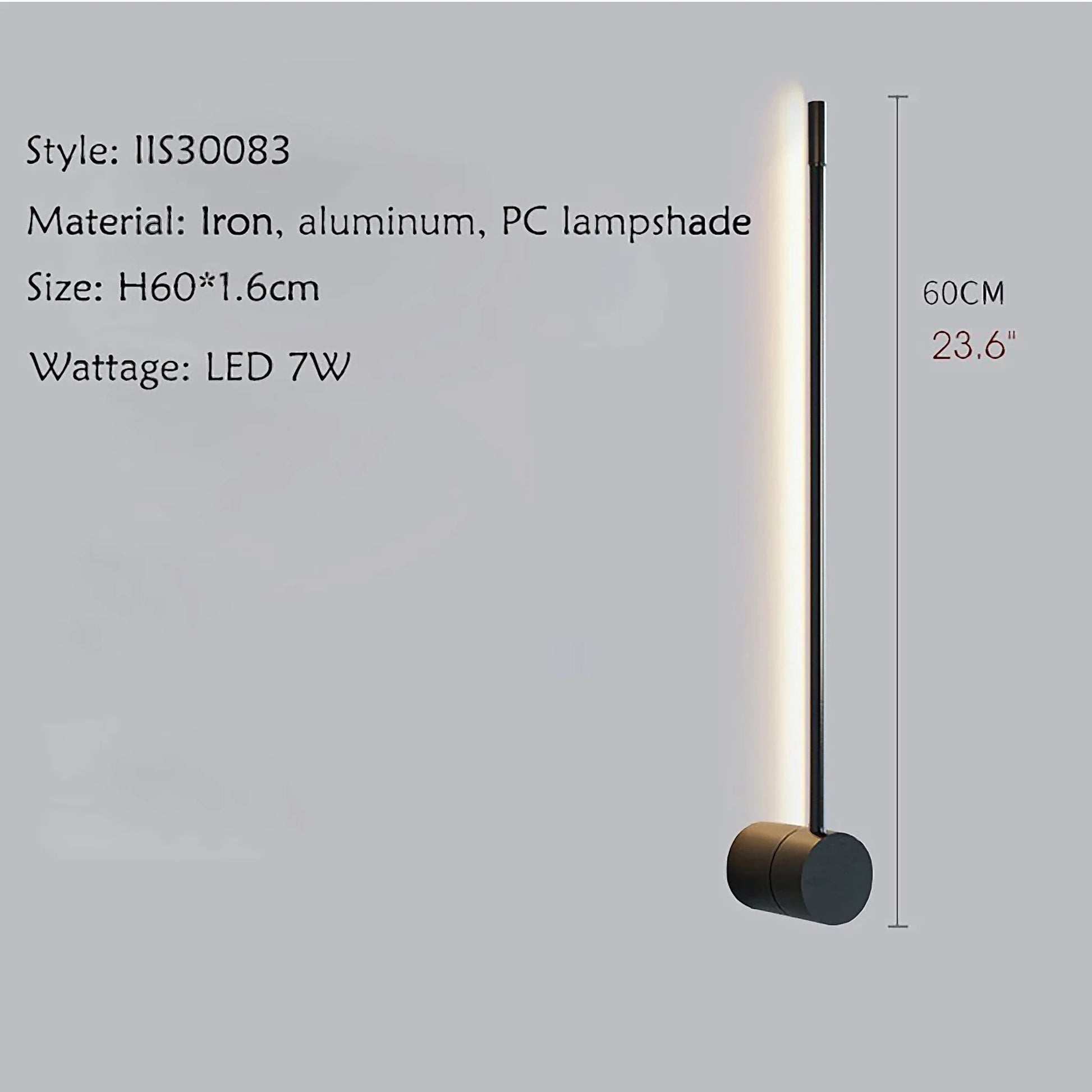 Rinforzando Minimalist Modern Long LED Wall Lamp - Wall Lights & Sconces | Lucera Lighting