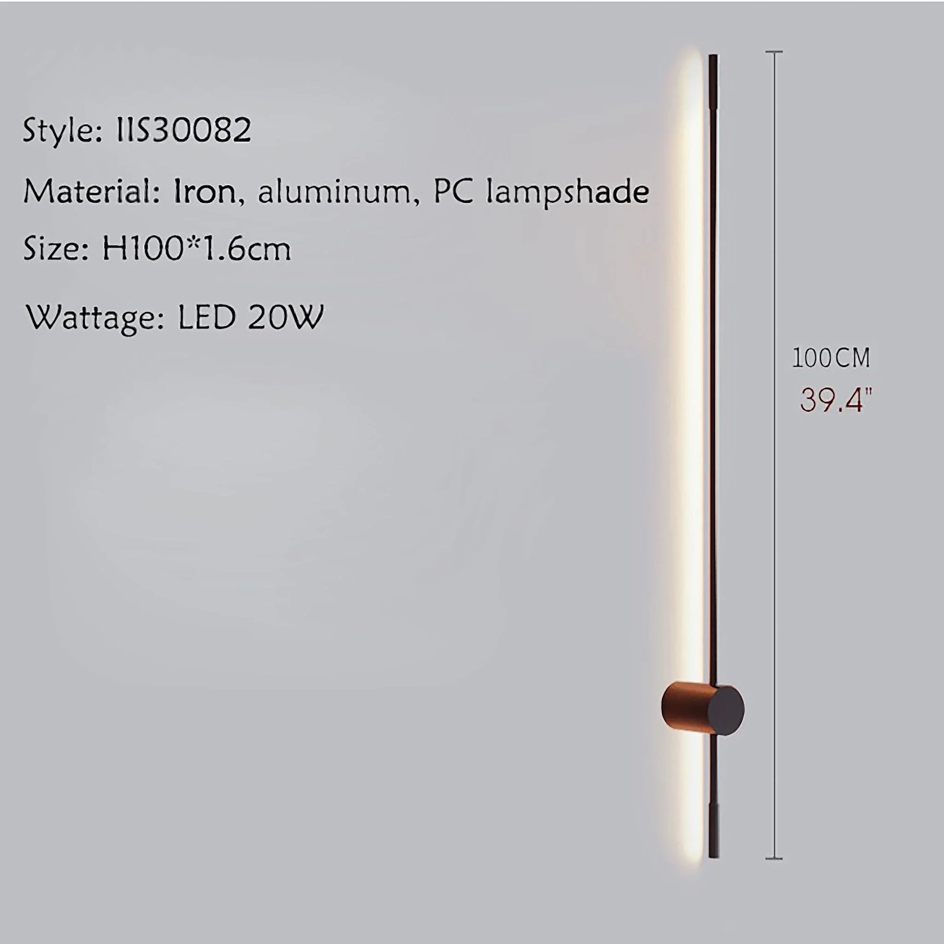 Rinforzando Minimalist Modern Long LED Wall Lamp - Wall Lights & Sconces | Lucera Lighting