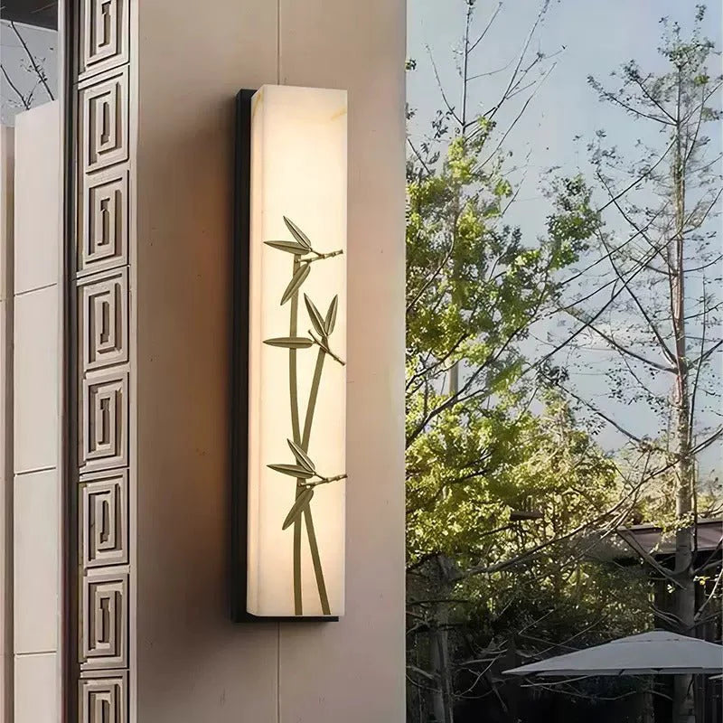 Fractal Bamboo & Ginkgo Wall Lamp - Wall Lights & Sconces | Lucera Lighting