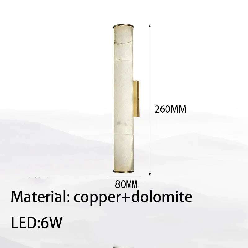 Ethos Modern Marble Wall Lamp Oriental Style - Wall Lights & Sconces | Lucera Lighting