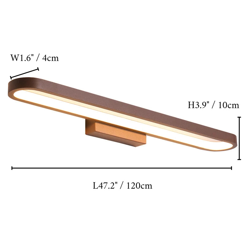 Sforzando Modern Brown LED Wall Light - Wall Lights & Sconces | Lucera Lighting