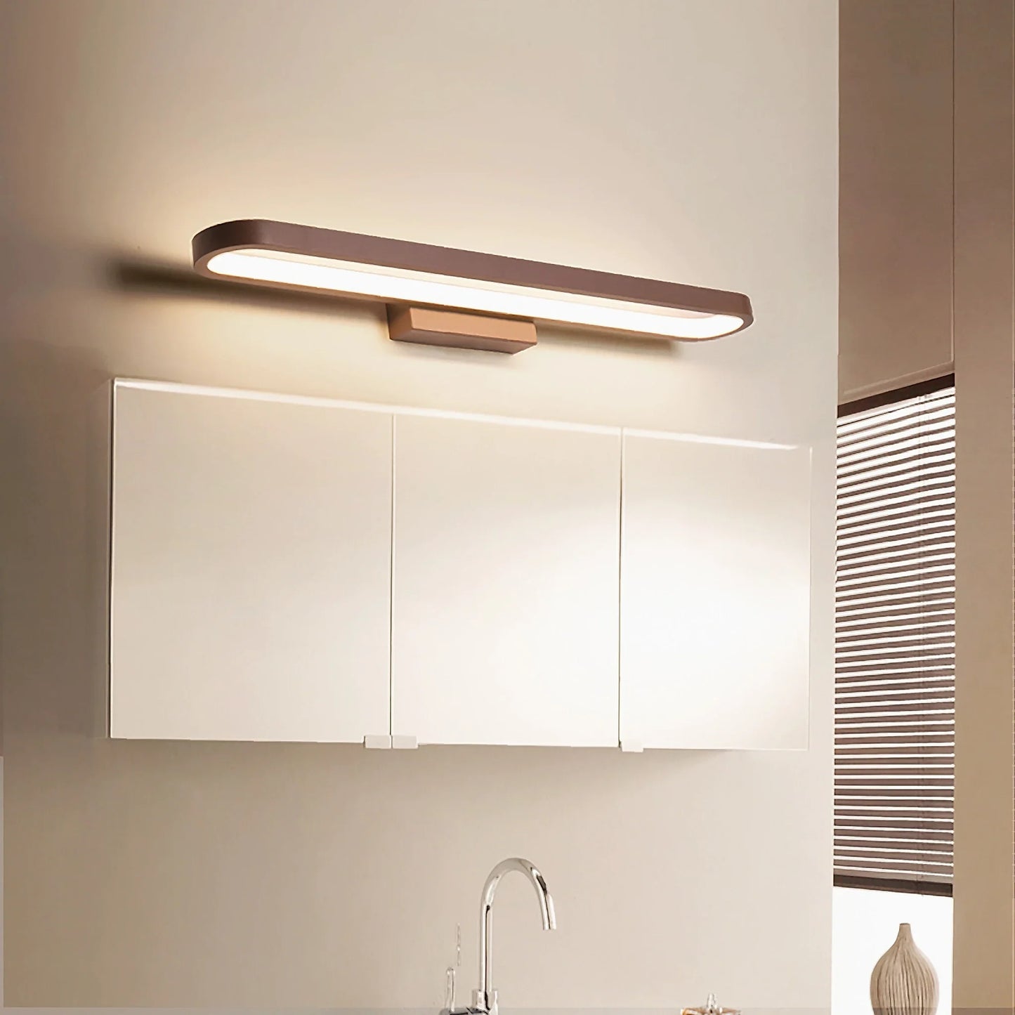 Sforzando Modern Brown LED Wall Light - Wall Lights & Sconces | Lucera Lighting