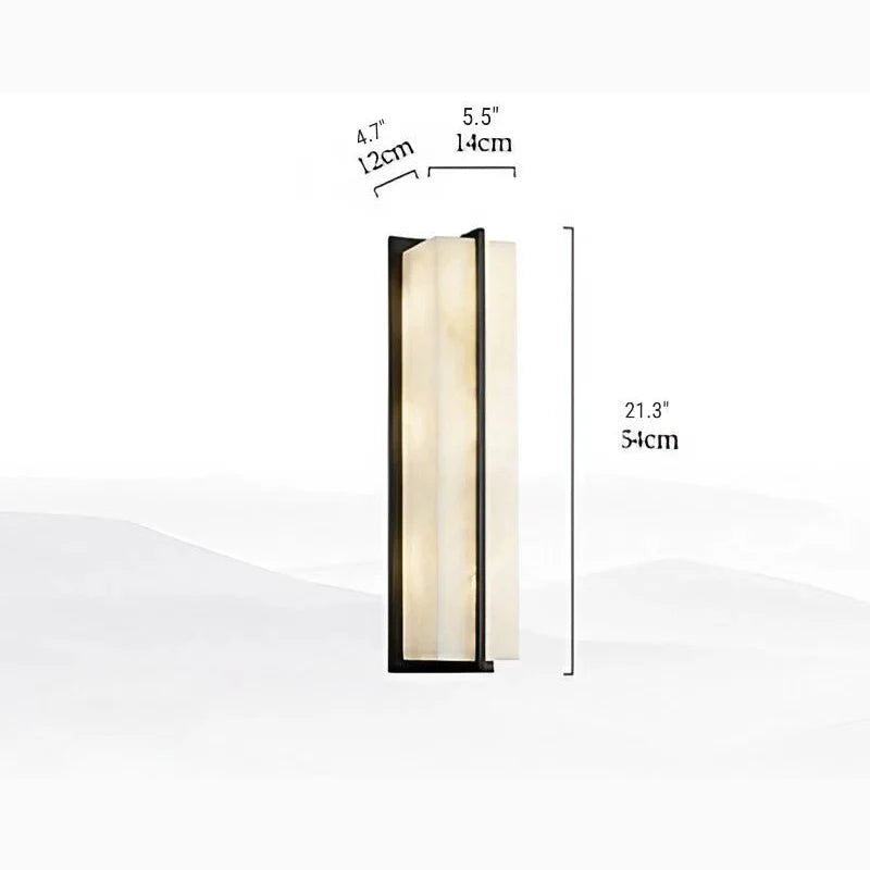 Parure Modern Minimalistic Marble Wall Lamp for Courtyard - Exterior wall | Lucera Lighting