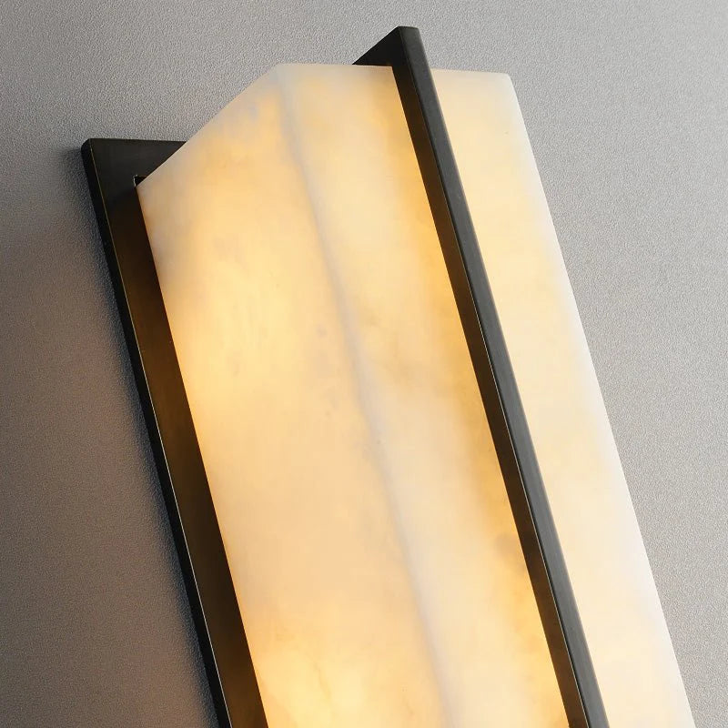 Parure Modern Minimalistic Marble Wall Lamp for Courtyard - Exterior wall | Lucera Lighting
