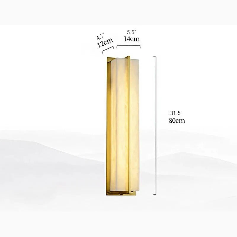 Parure Modern Minimalistic Marble Wall Lamp for Courtyard - Exterior wall | Lucera Lighting