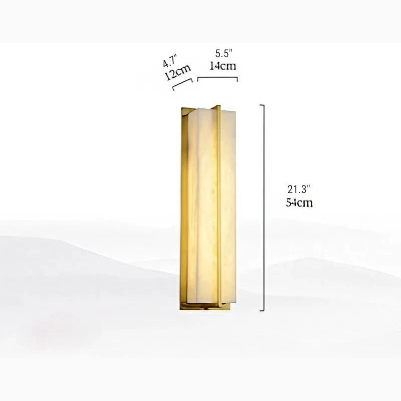 Parure Modern Minimalistic Marble Wall Lamp for Courtyard - Exterior wall | Lucera Lighting