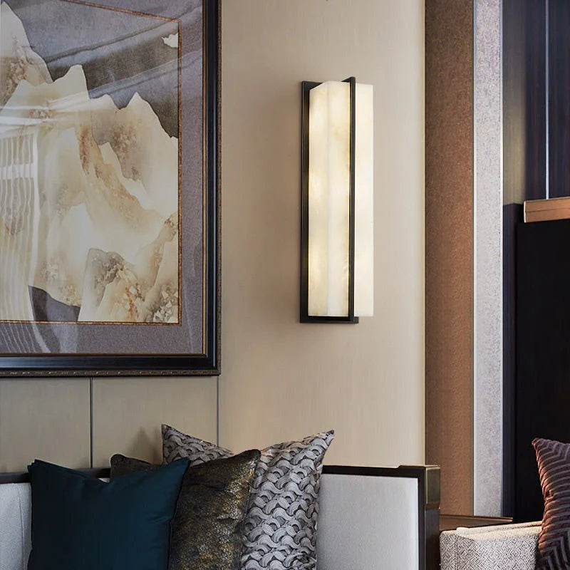 Parure Modern Minimalistic Marble Wall Lamp for Courtyard - Exterior wall | Lucera Lighting