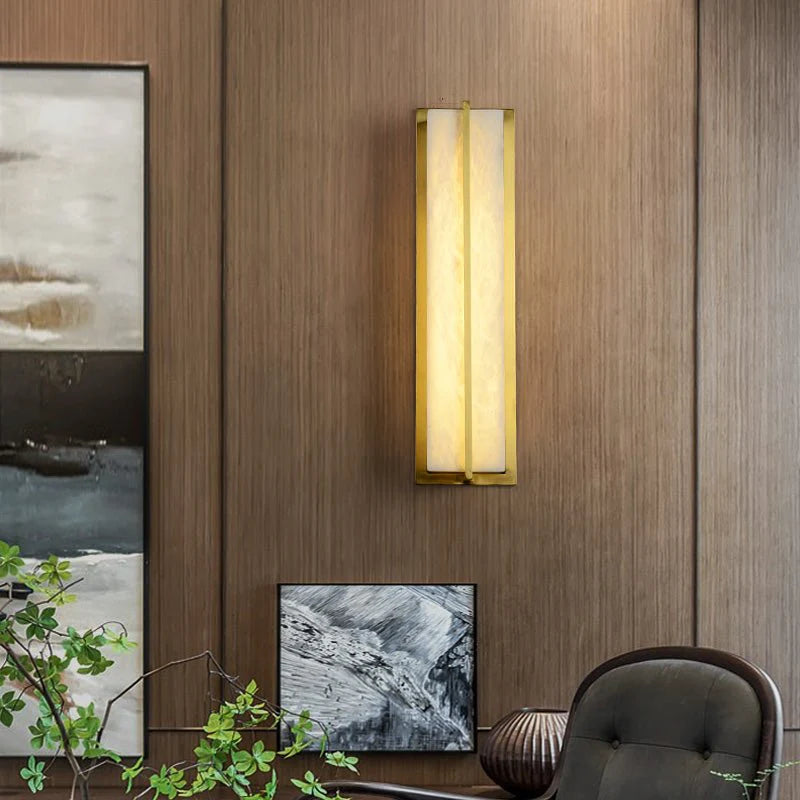 Parure Modern Minimalistic Marble Wall Lamp for Courtyard - Exterior wall | Lucera Lighting