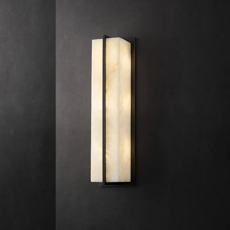 Parure Modern Minimalistic Marble Wall Lamp for Courtyard - Exterior wall | Lucera Lighting