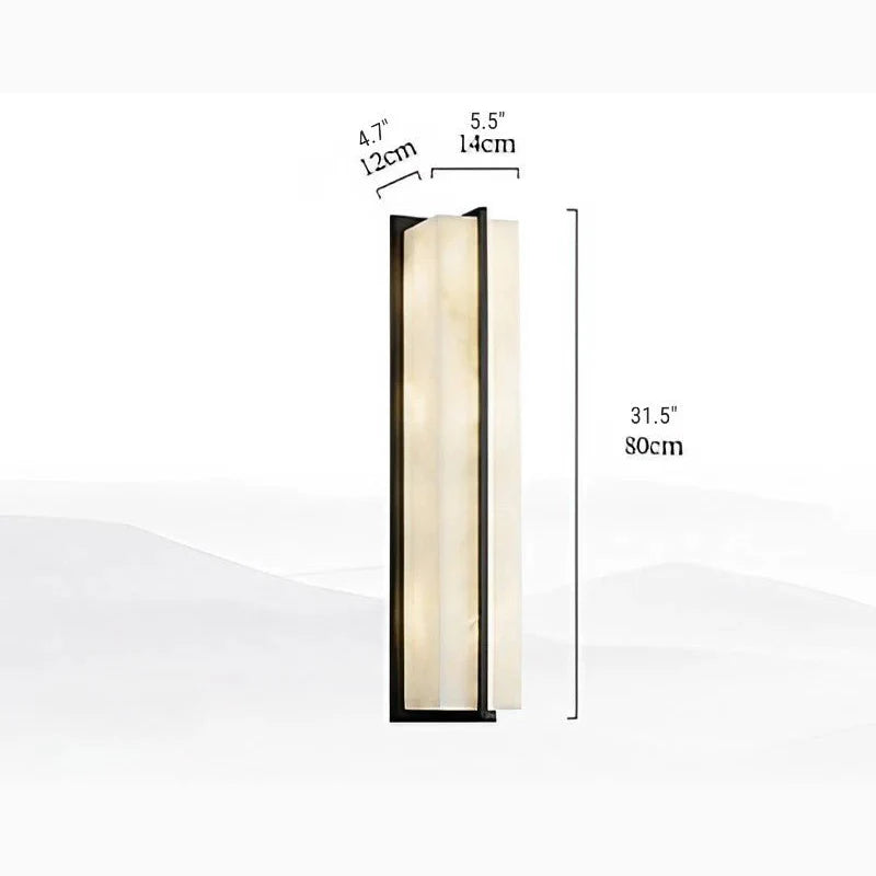 Parure Modern Minimalistic Marble Wall Lamp for Courtyard - Exterior wall | Lucera Lighting