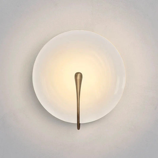 Notte Lens White Marble Wall Lamp - Wall Lights & Sconces | Lucera Lighting
