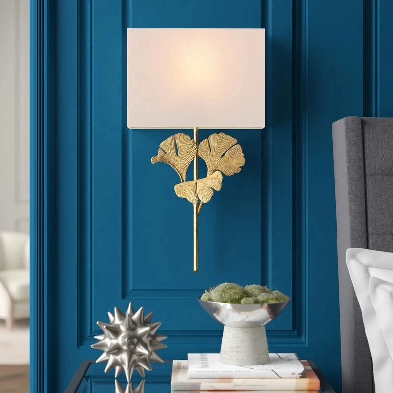 Oblique Modern Ginkgo Leaf Wall Lamp - Wall Lights & Sconces | Lucera Lighting