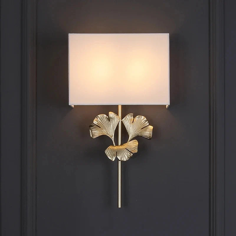 Oblique Modern Ginkgo Leaf Wall Lamp - Wall Lights & Sconces | Lucera Lighting