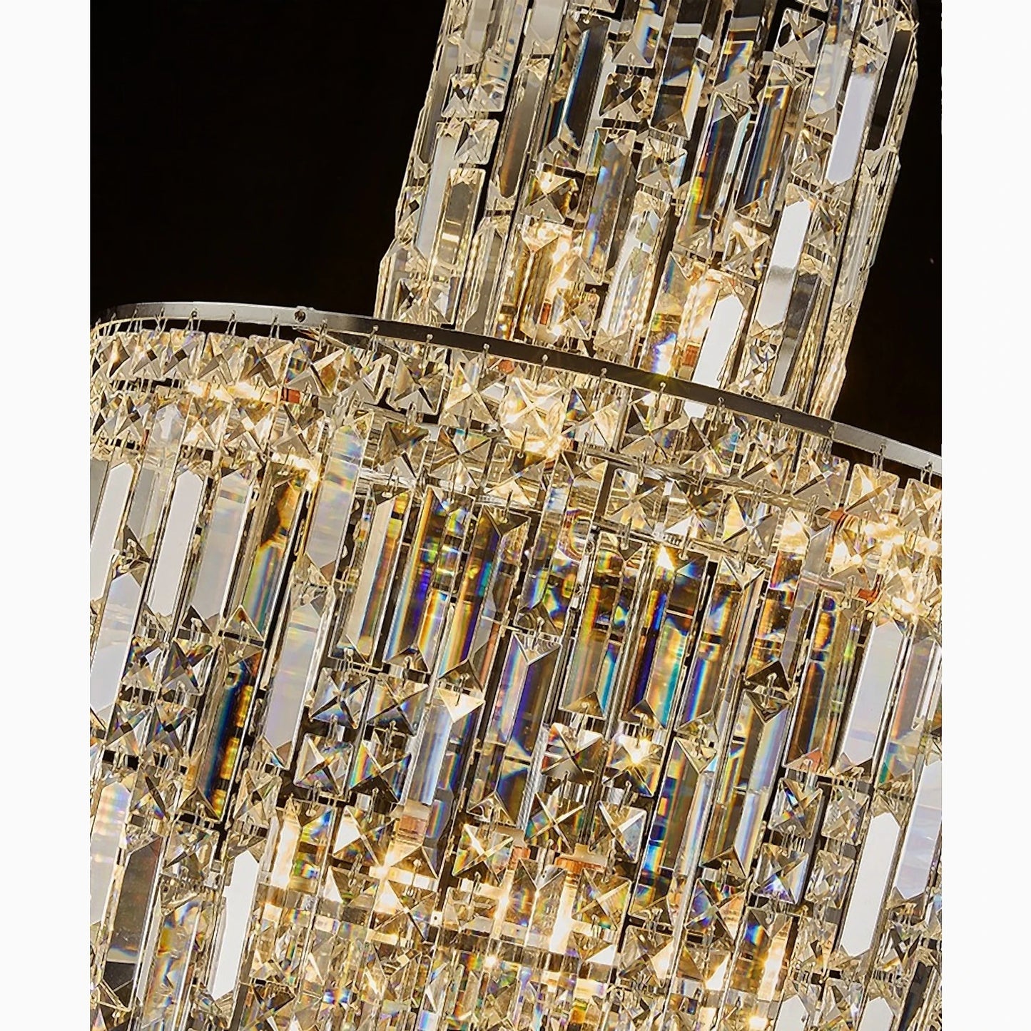 Cedar Spiral Crystal Pendant Chandelier - Chandeliers | Lucera Lighting