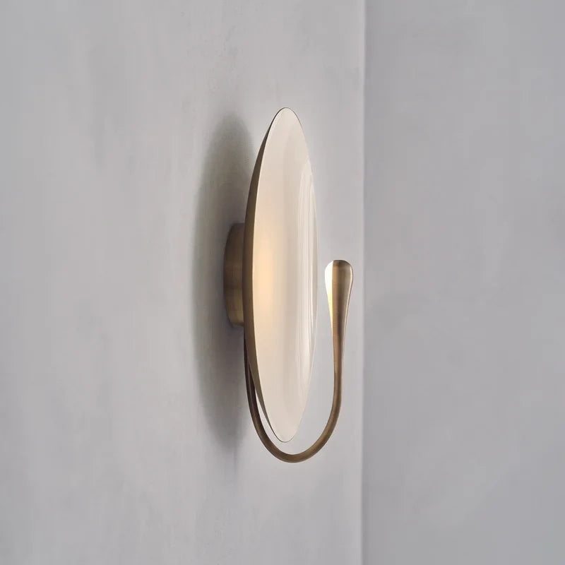 Notte Lens White Marble Wall Lamp - Wall Lights & Sconces | Lucera Lighting