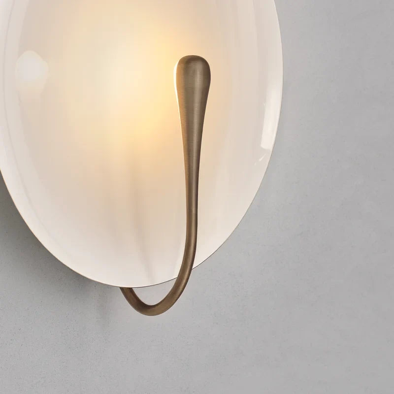 Notte Lens White Marble Wall Lamp - Wall Lights & Sconces | Lucera Lighting