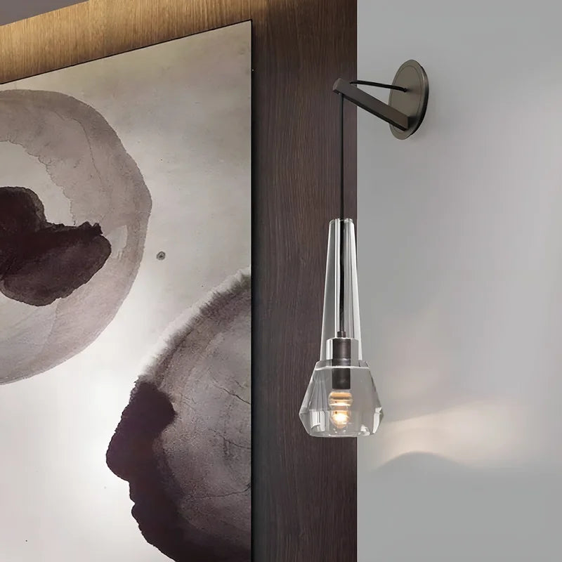 Sordino Modern LED Crystal Copper Wall Sconce - Pendant Lights | Lucera Lighting