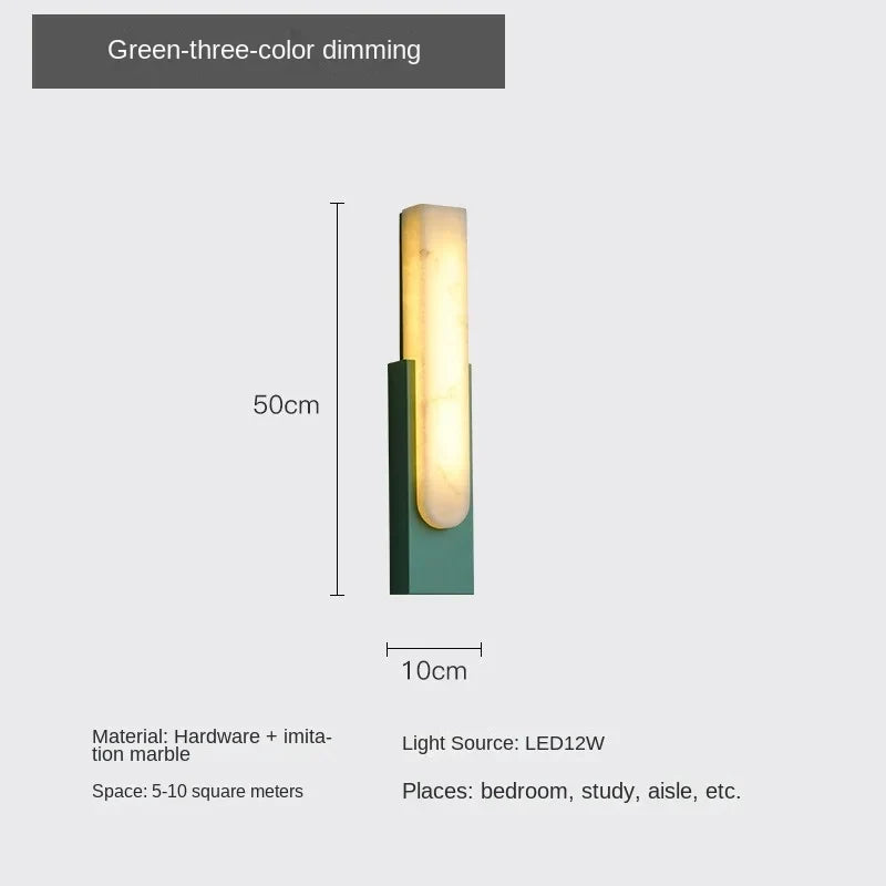 Rumore Marble Rectangular Wall Lamp - Wall Lights & Sconces | Lucera Lighting
