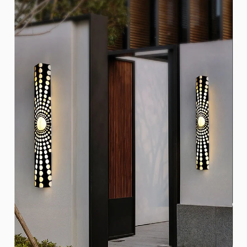 Maeve Outdoor Marble Sconce - Exterior wall | Lucera Lighting