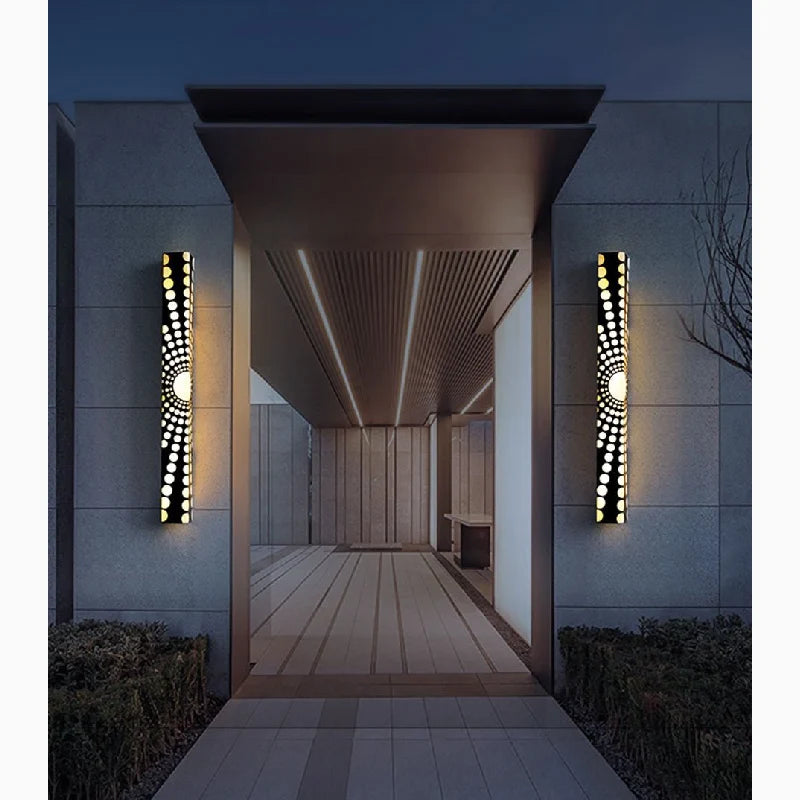 Maeve Outdoor Marble Sconce - Exterior wall | Lucera Lighting