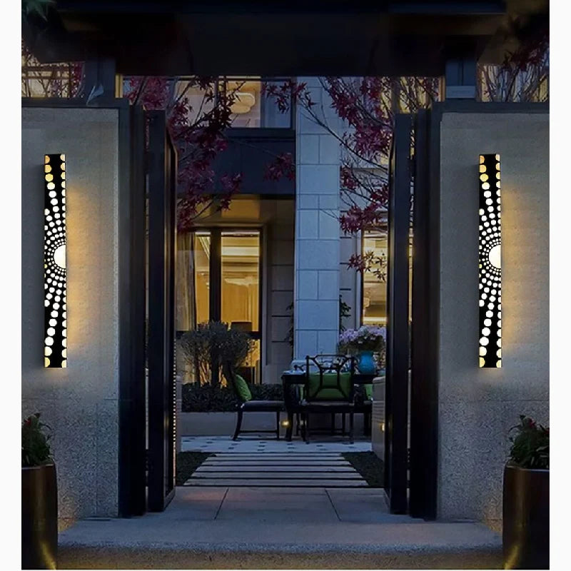 Maeve Outdoor Marble Sconce - Exterior wall | Lucera Lighting