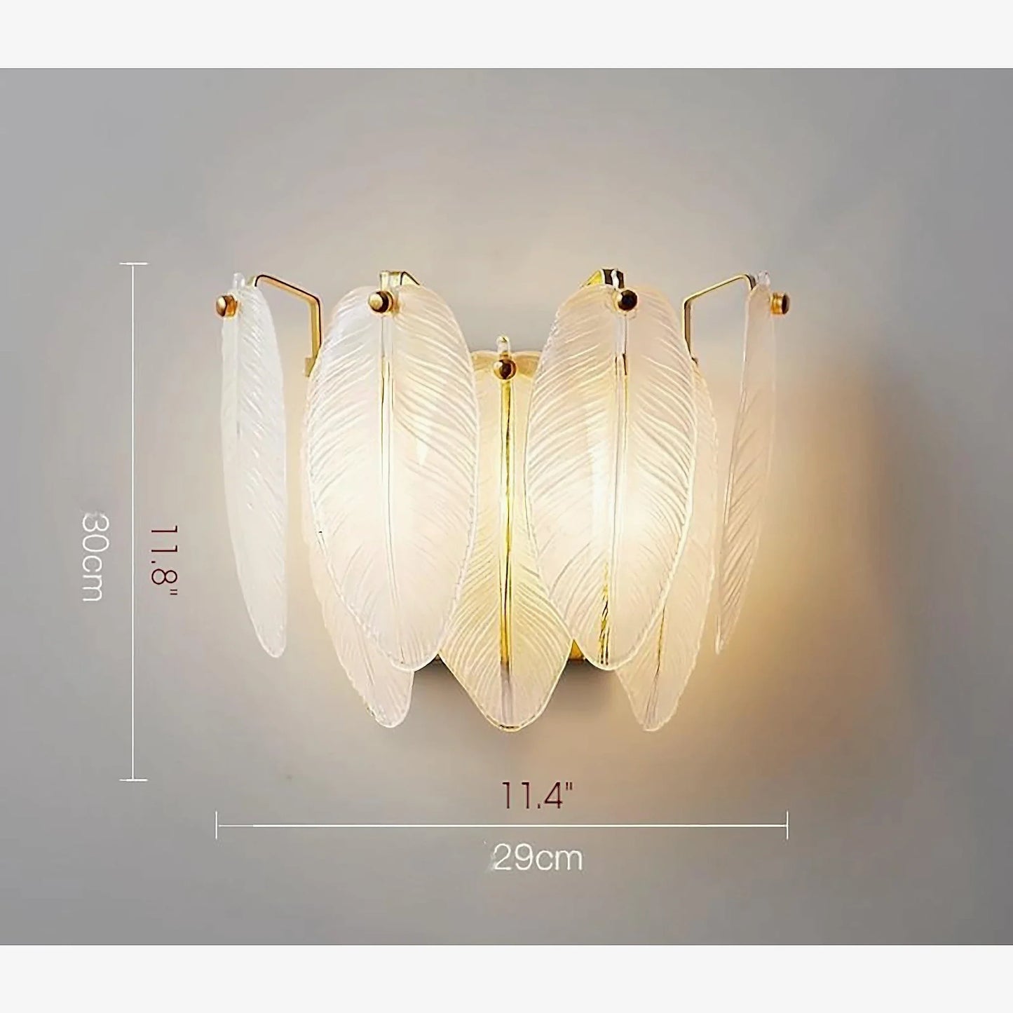 Soli Vintage Brass Chandelier with Frosted Glass Leaves - Wall Lights & Sconces | Lucera Lighting