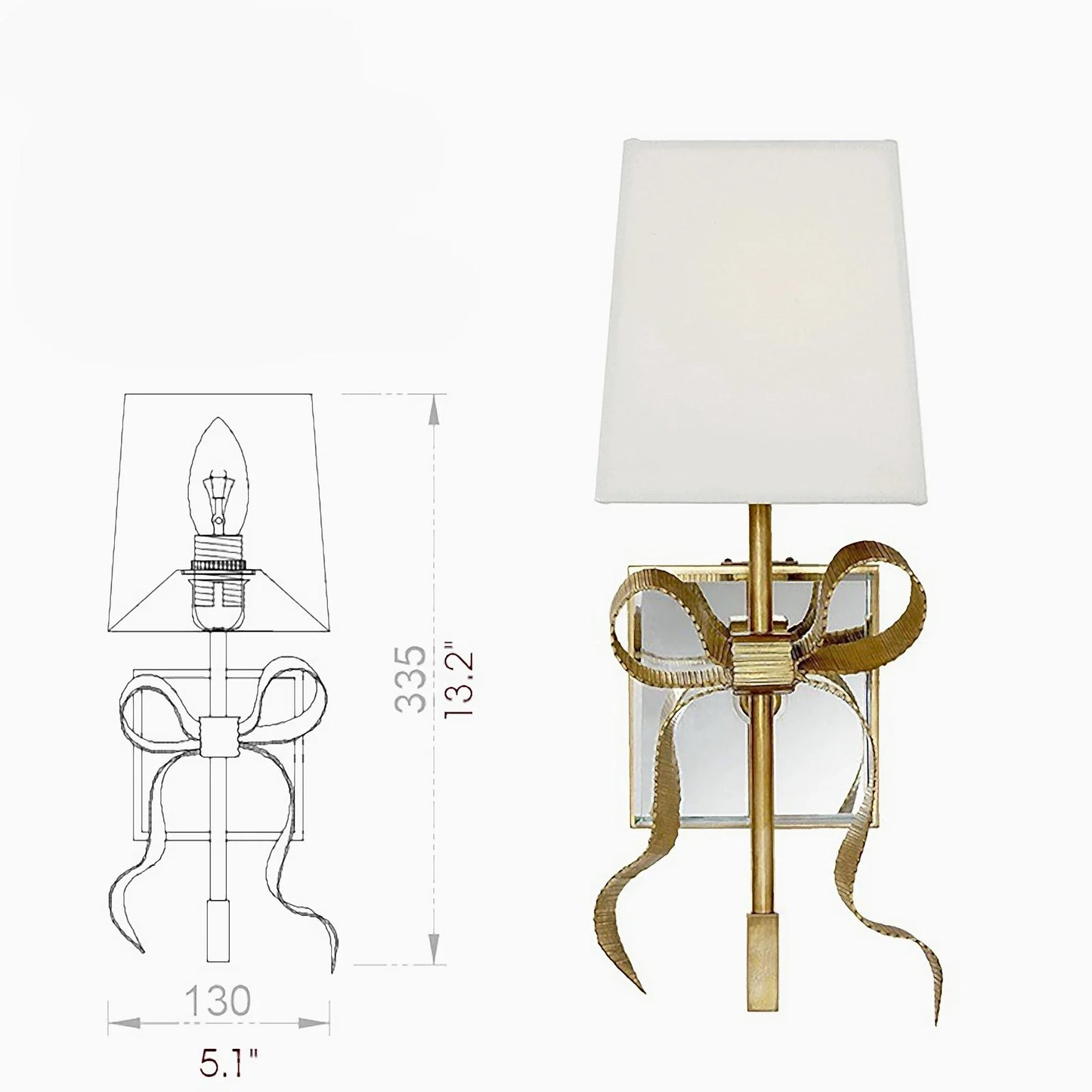 Mute Retro LED Copper Wall Light - Wall Lights & Sconces | Lucera Lighting