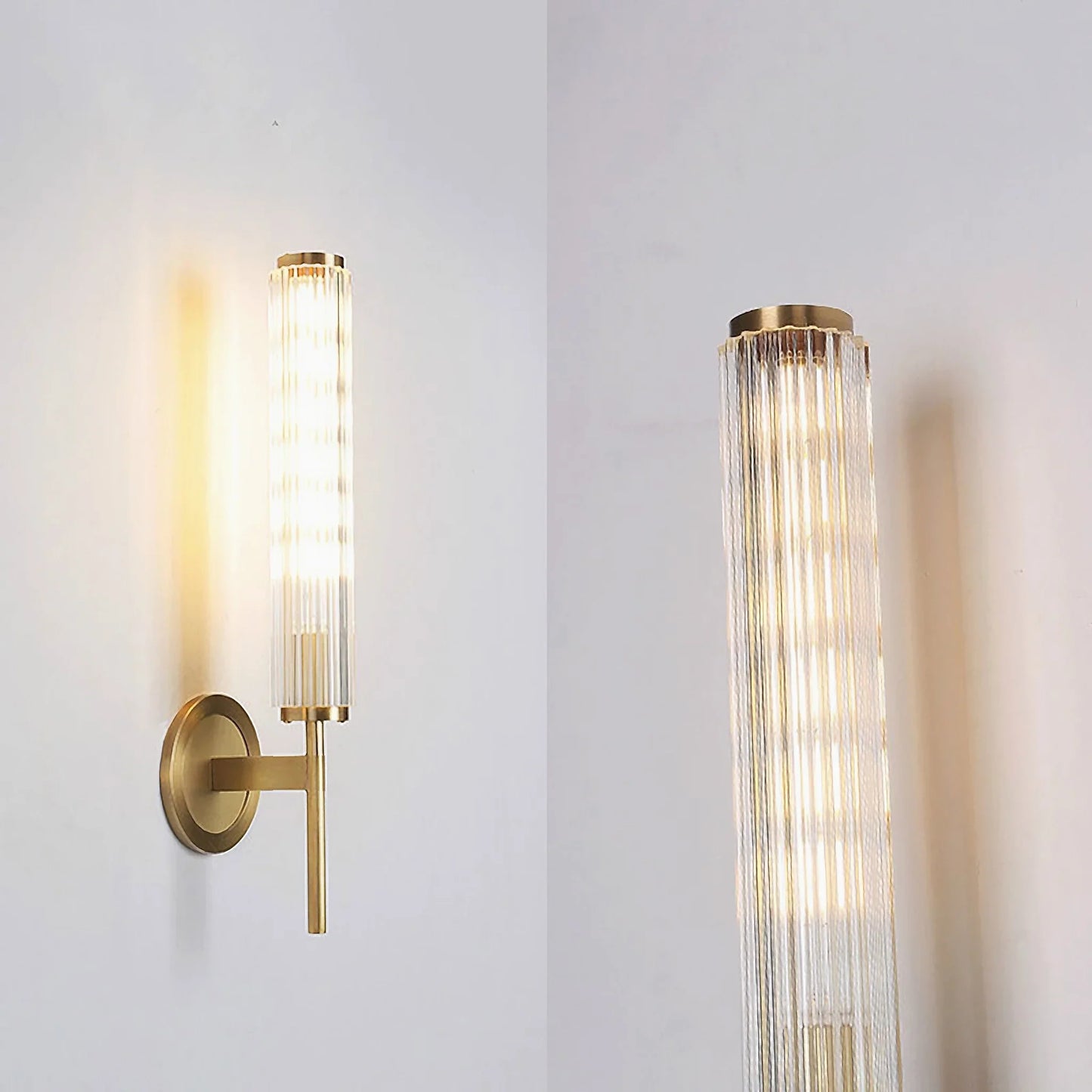 Solo Copper Glass Wall Sconce - Wall Lights & Sconces | Lucera Lighting