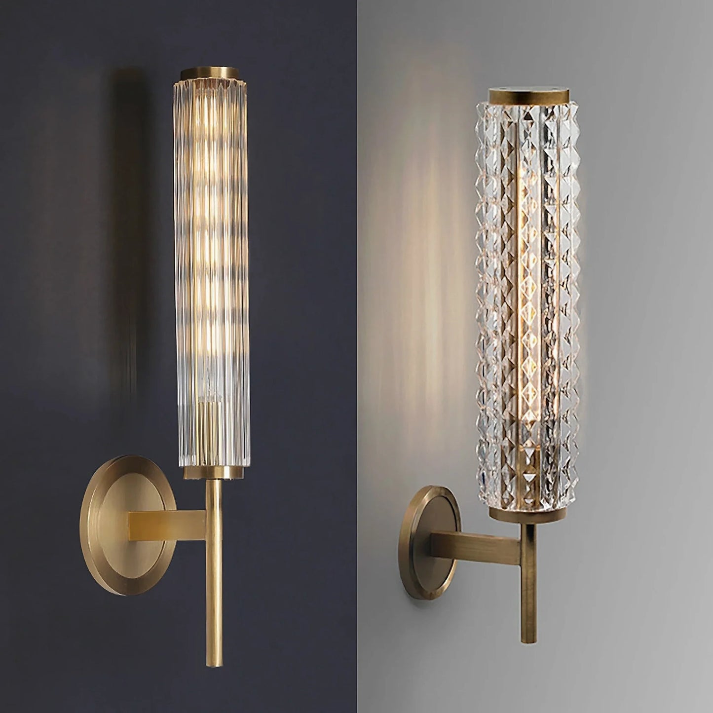 Solo Copper Glass Wall Sconce - Wall Lights & Sconces | Lucera Lighting