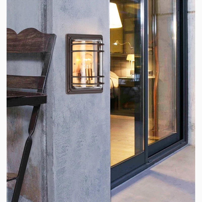 Nadine Retro Outdoor Waterproof Aluminum LED Wall Lamp - Exterior wall | Lucera Lighting